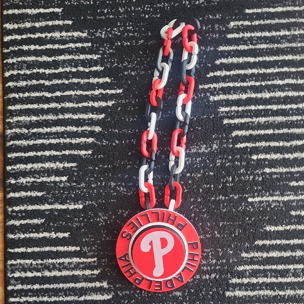 Philadelphia Phillies Party Necklace - Red, White, Black